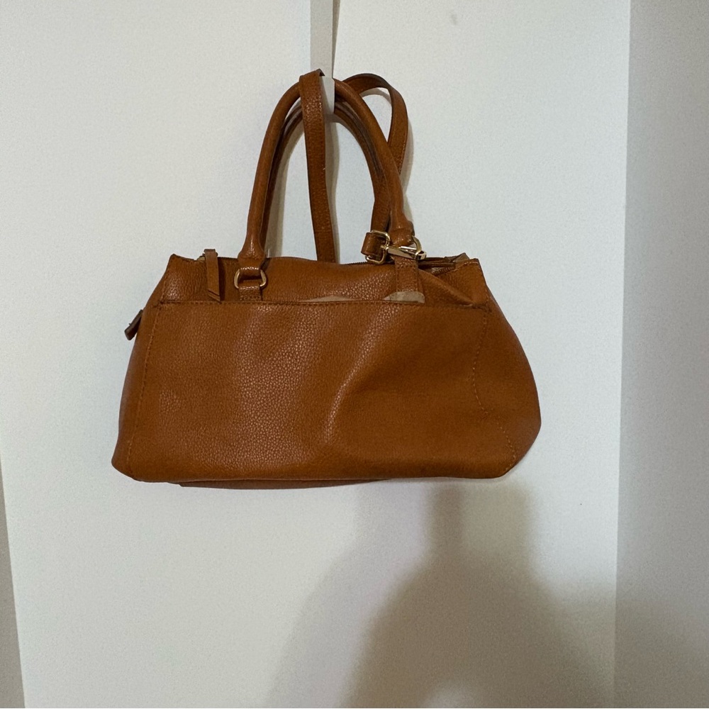 Anne Klein satchel handbag in a caramel or brown shade, - Picture 3 of 11